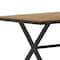 Flash Furniture Natural/Gray 59in x 35.5in Cross Frame Patio Table SB-TB288-NAT-GG - alternate 10